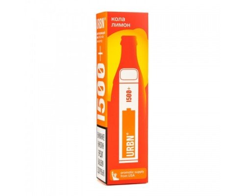 Купить Электронная сигарета Urbn Кола Лимон 1500 затяжек по оптовой цене