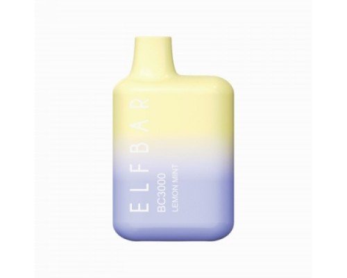 Купить Электронная сигарета Эльф Бар 3000 затяжек Лимон Мята (Elf Bar BC 3000 Lemon Mint) по оптовой цене
