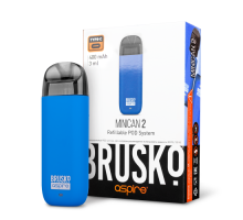 Перезаправляемая Под-Система Бруско Миникан 2 (Brusko Minican 2) 400 mah, Синий