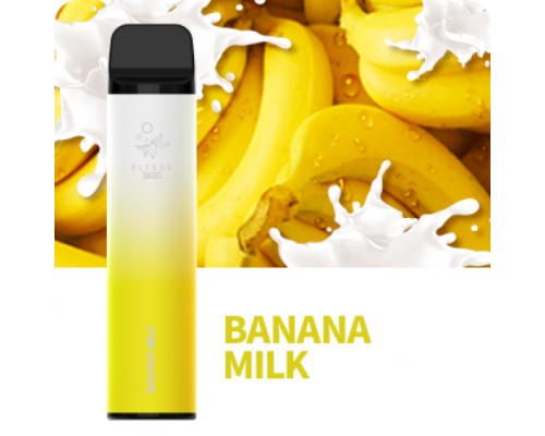 Купить Электронная сигарета Эльф Бар 3600 затяжек Банановое Молоко (Elf Bar 3600 Banana Milk) по оптовой цене